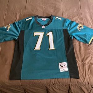 Jacksonville Jaguars #71 TONY BOSELLI 2XL M&N “97 Thrwbck Jersey!NWOT! STITCHED!